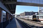 M7 Car # 7510 brings up the rear of the inbound train at Mineola Station